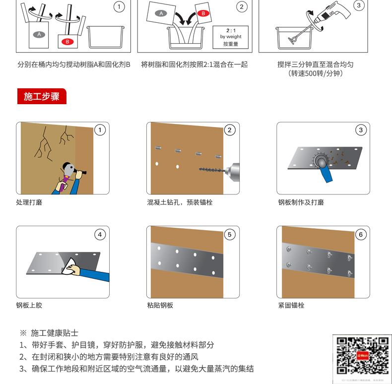 包钢育才镇粘钢加固施工过程